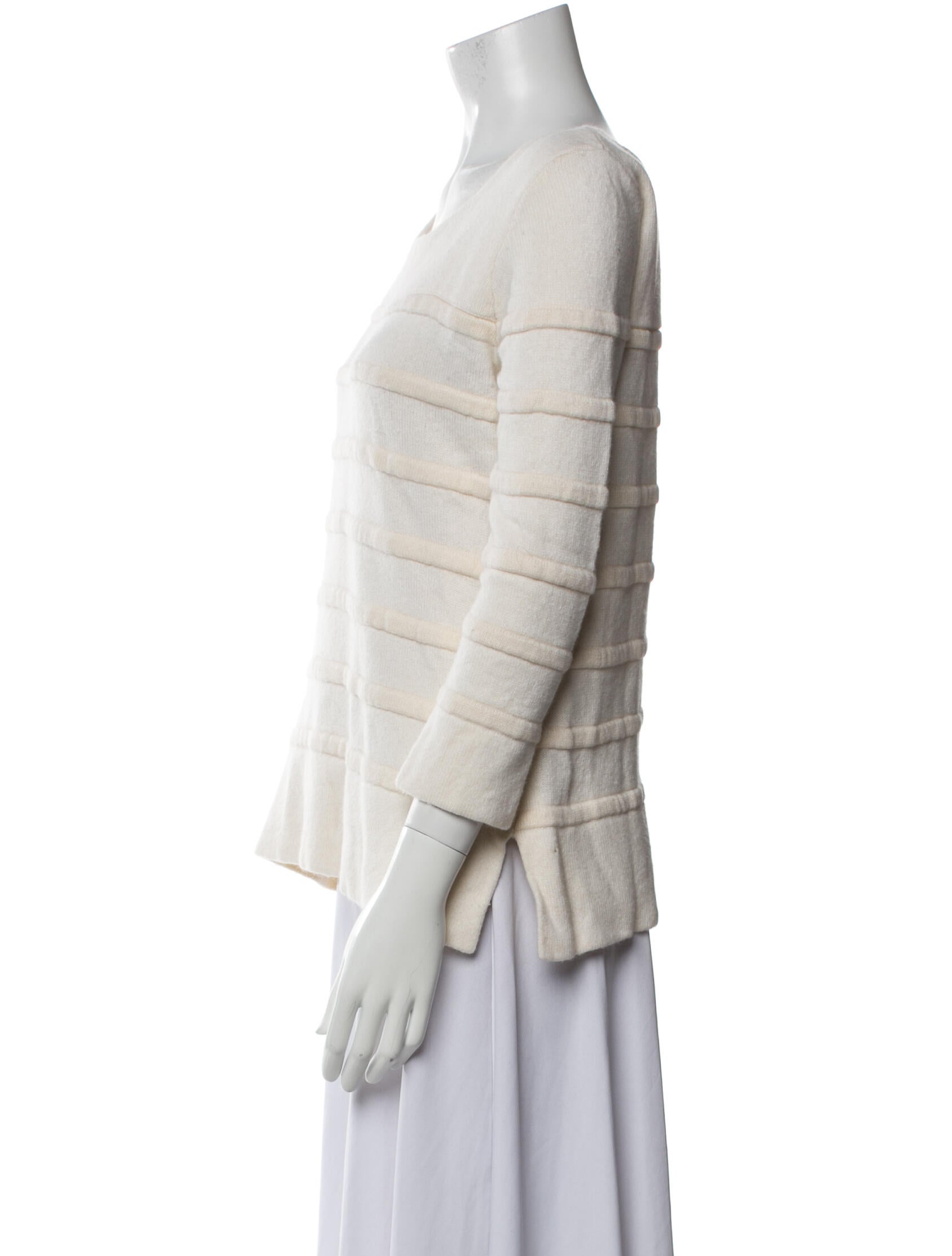 Lacoste Striped Scoop Neck Sweater