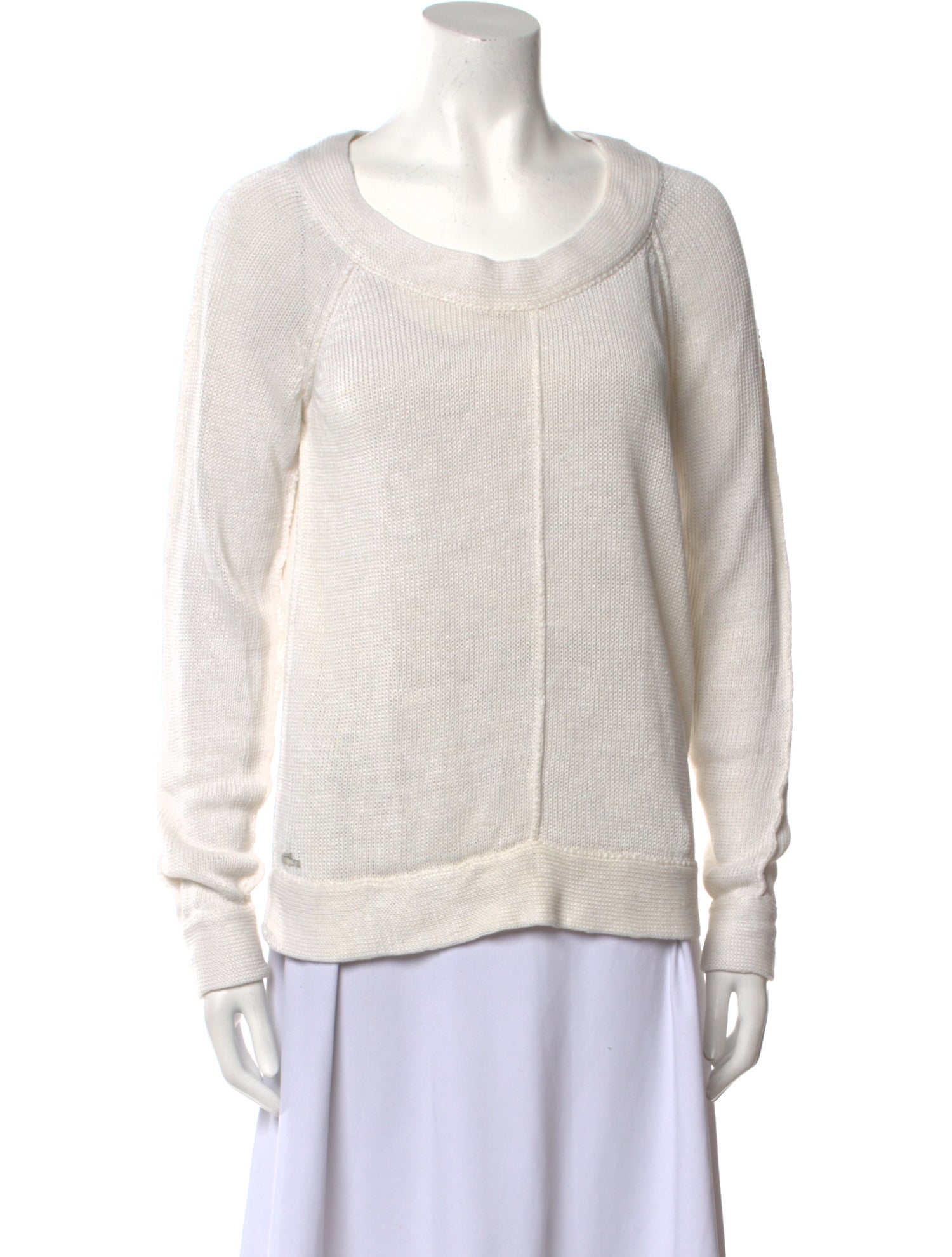 Lacoste Linen Scoop Neck Sweater