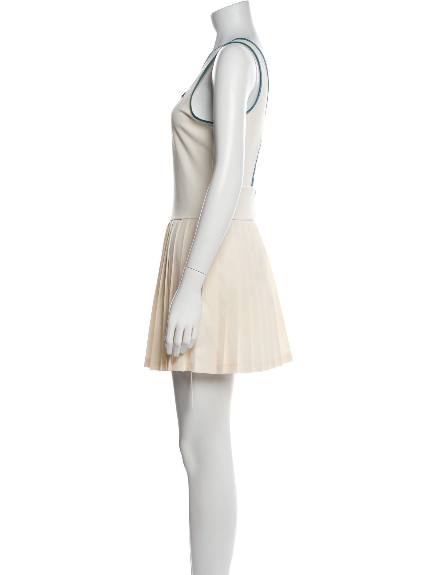 Lacoste Scoop Neck Mini Dress