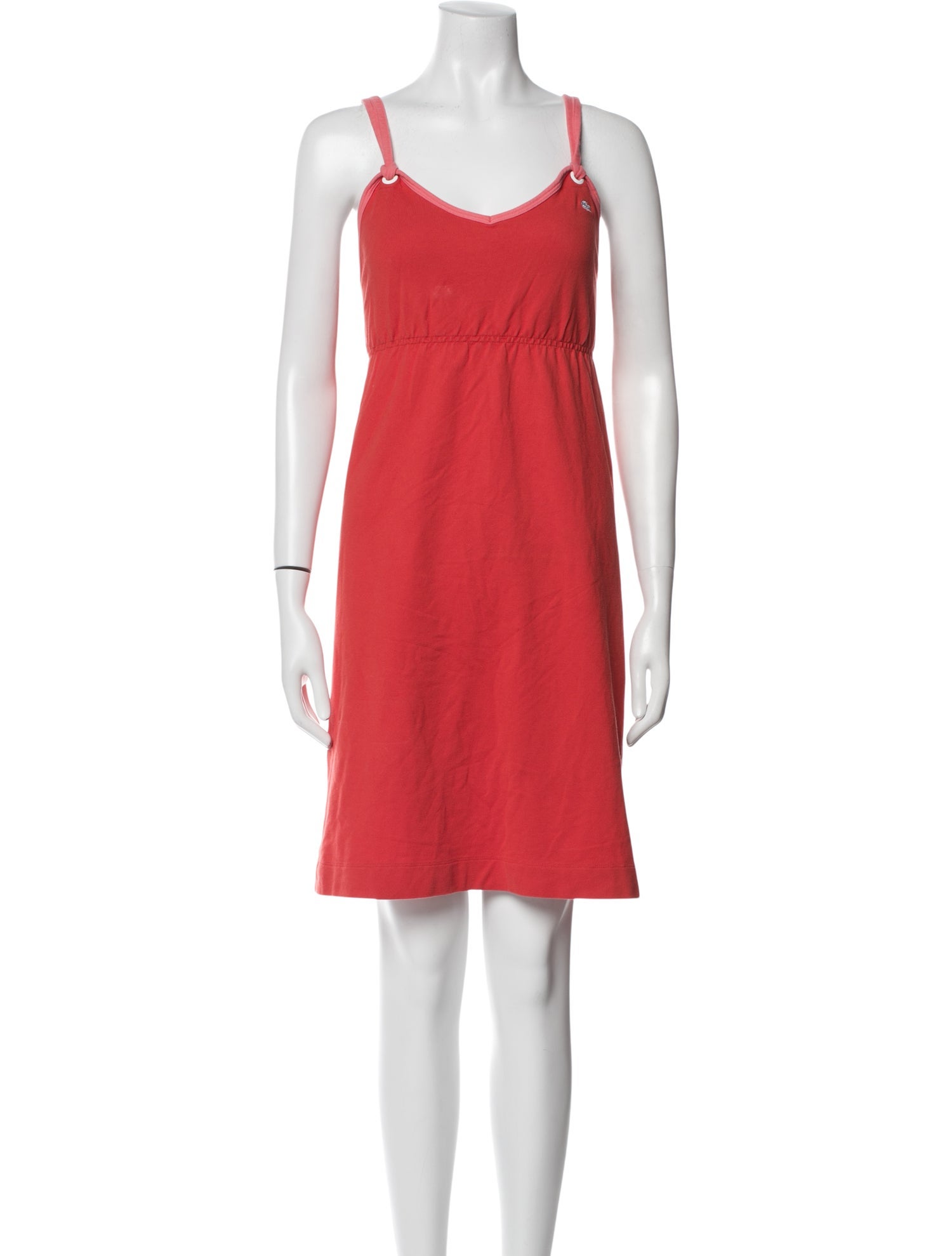 Lacoste Scoop Neck Mini Dress