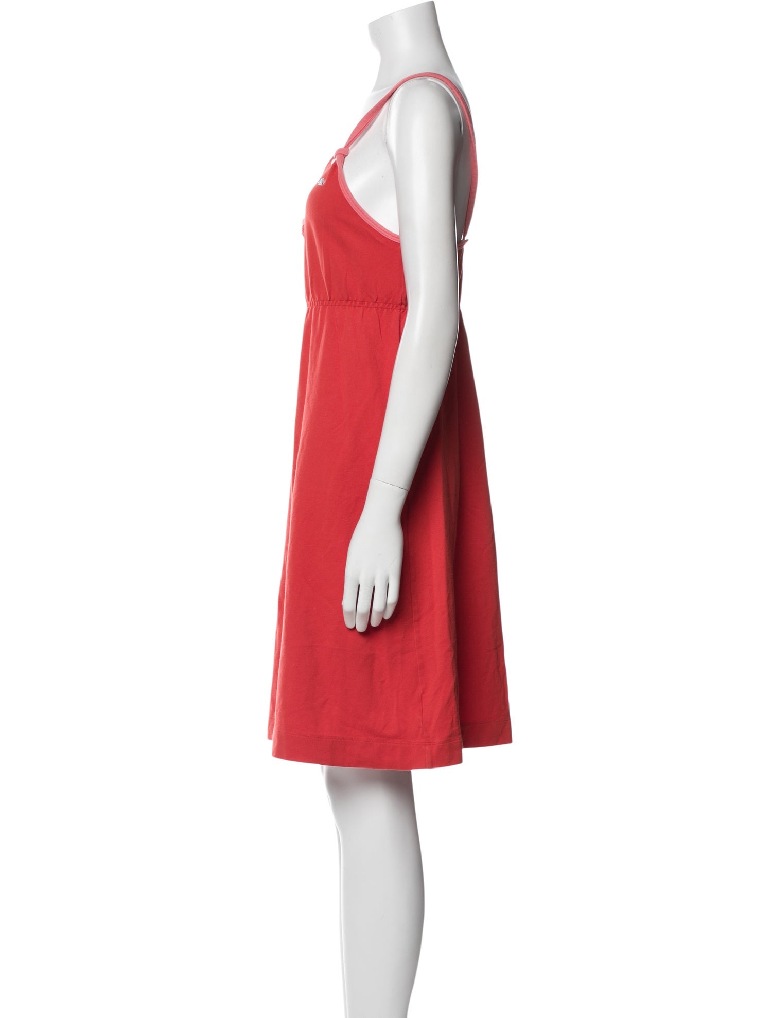 Lacoste Scoop Neck Mini Dress