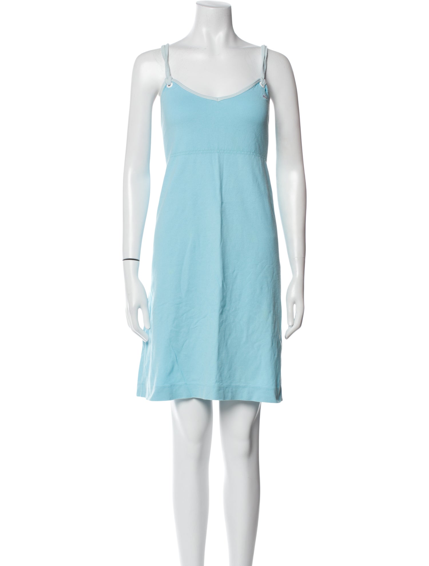 Lacoste Scoop Neck Mini Dress