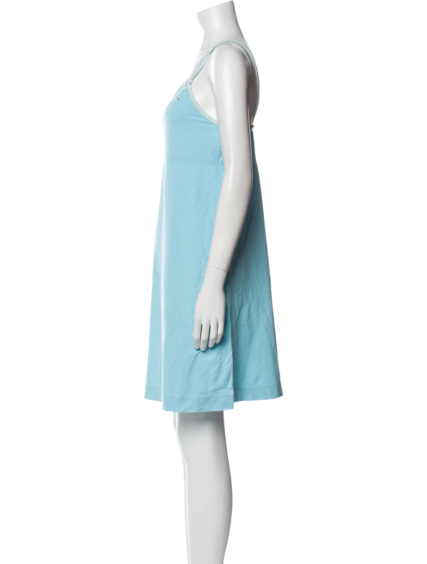 Lacoste Scoop Neck Mini Dress