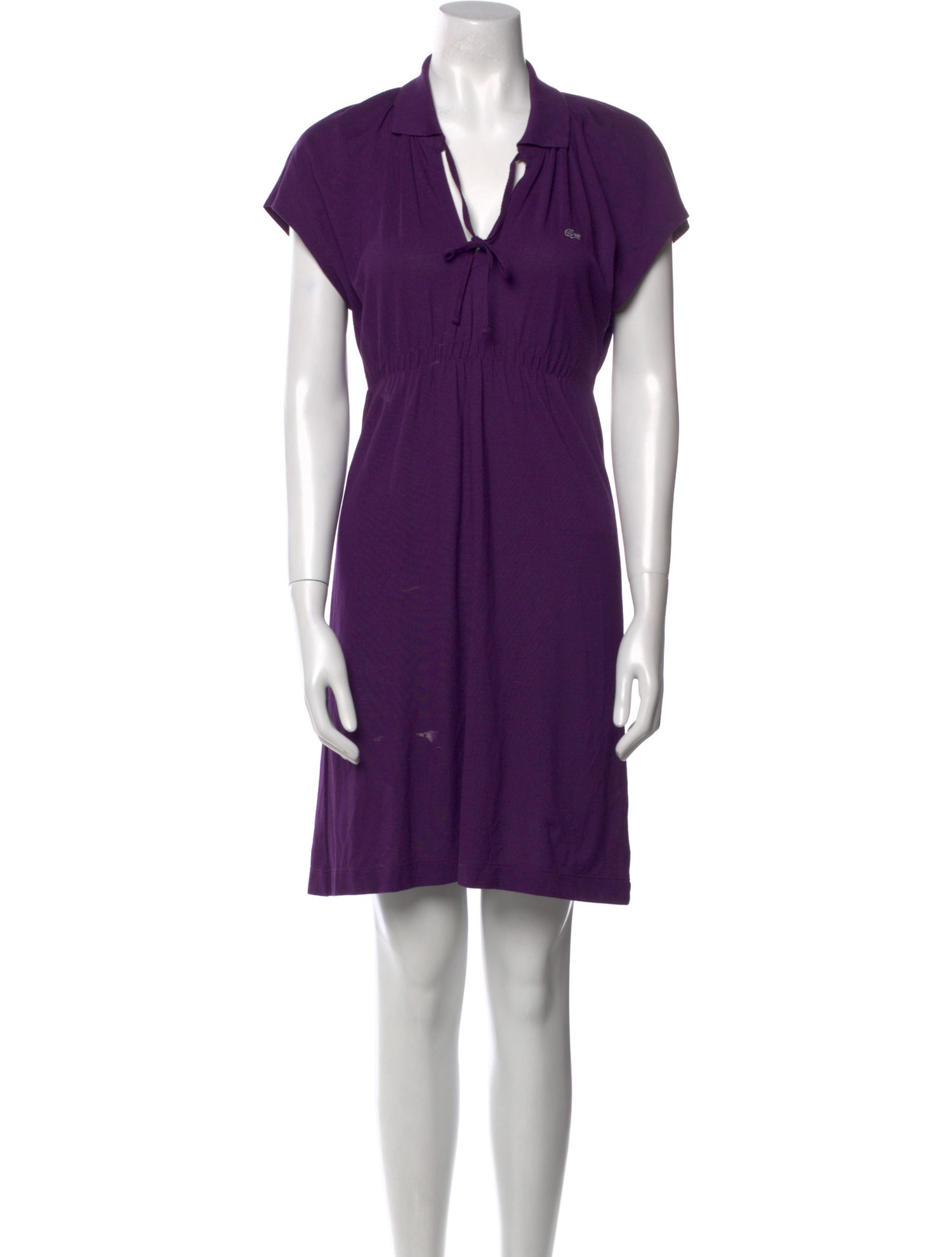 Lacoste V-Neck Mini Dress