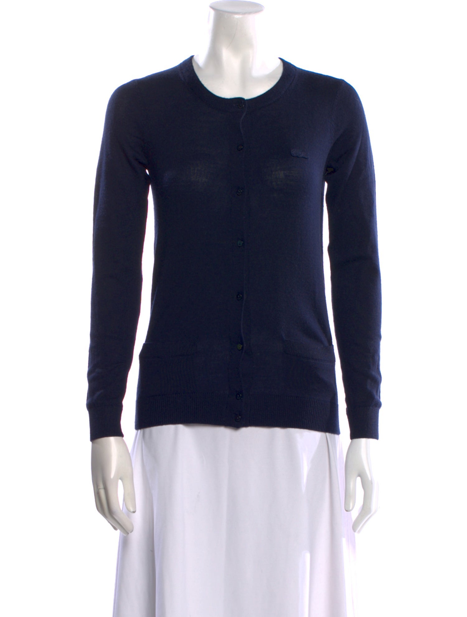 Lacoste Virgin Wool Scoop Neck Sweater