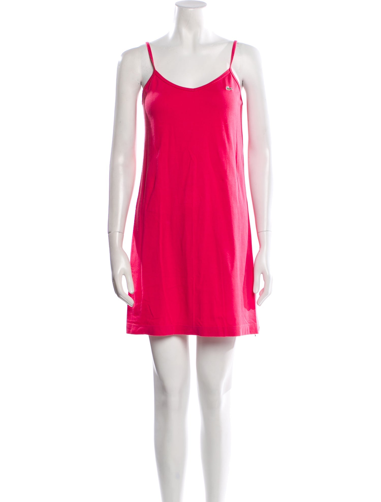 Lacoste Scoop Neck Mini Dress