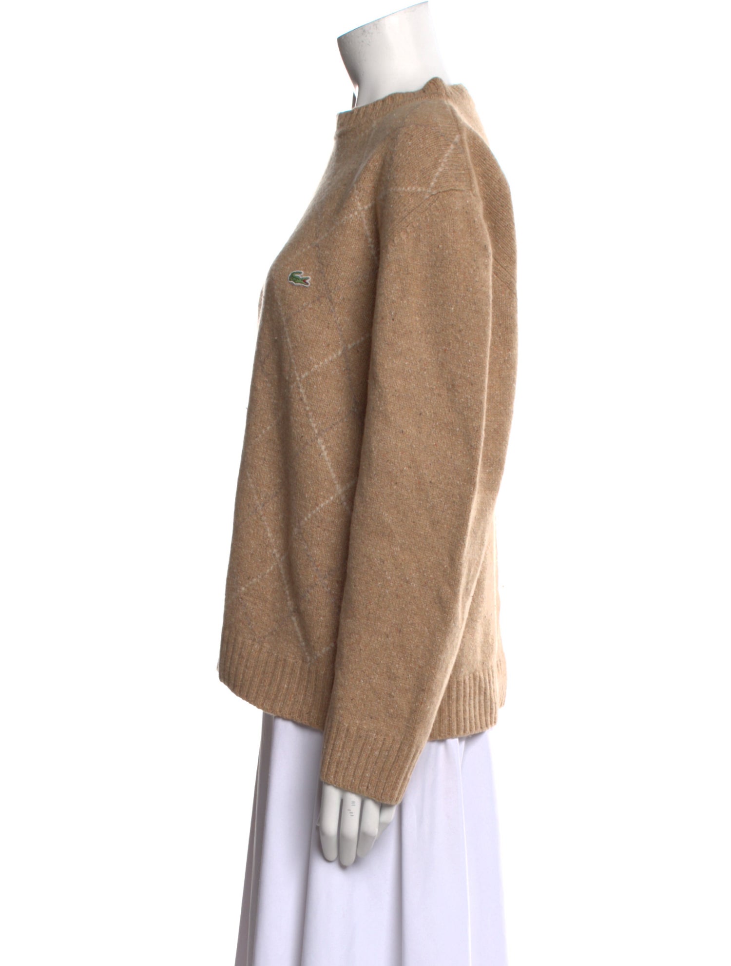 Lacoste Wool Mock Neck Sweater