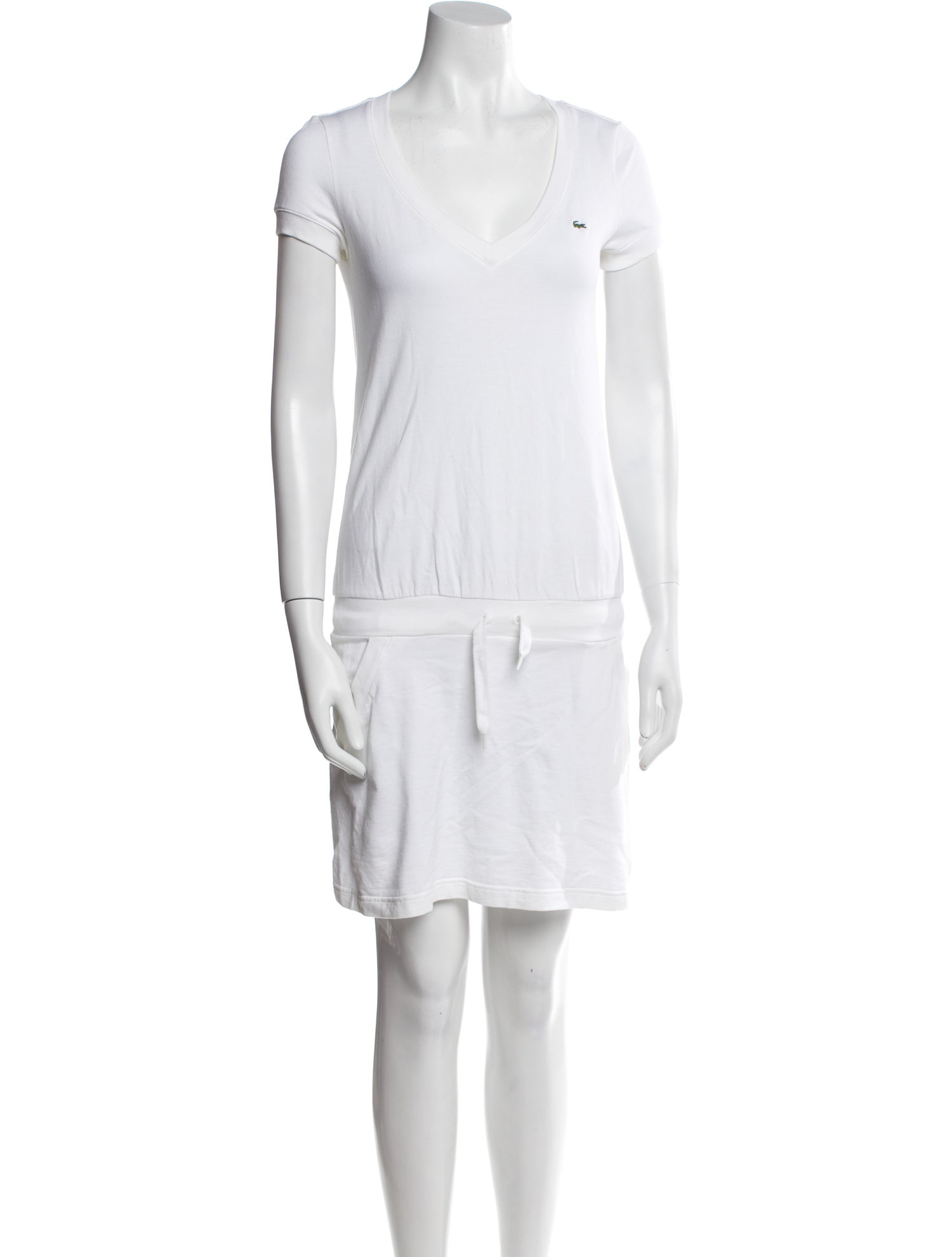 Lacoste V-Neck Mini Dress