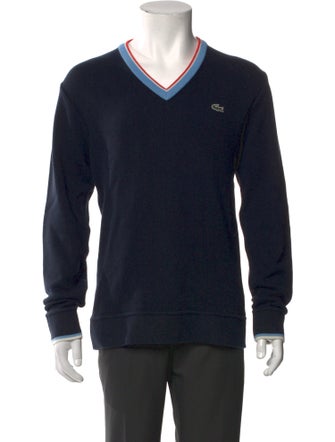 Lacoste V-Neck Long Sleeve Pullover
