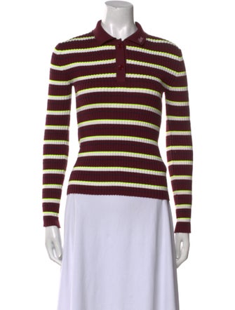 Lacoste Striped Long Sleeve Polo