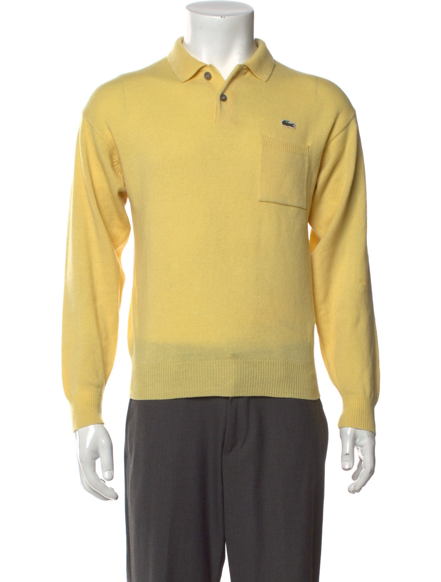 Lacoste Mock Neck Long Sleeve Polo Sweater