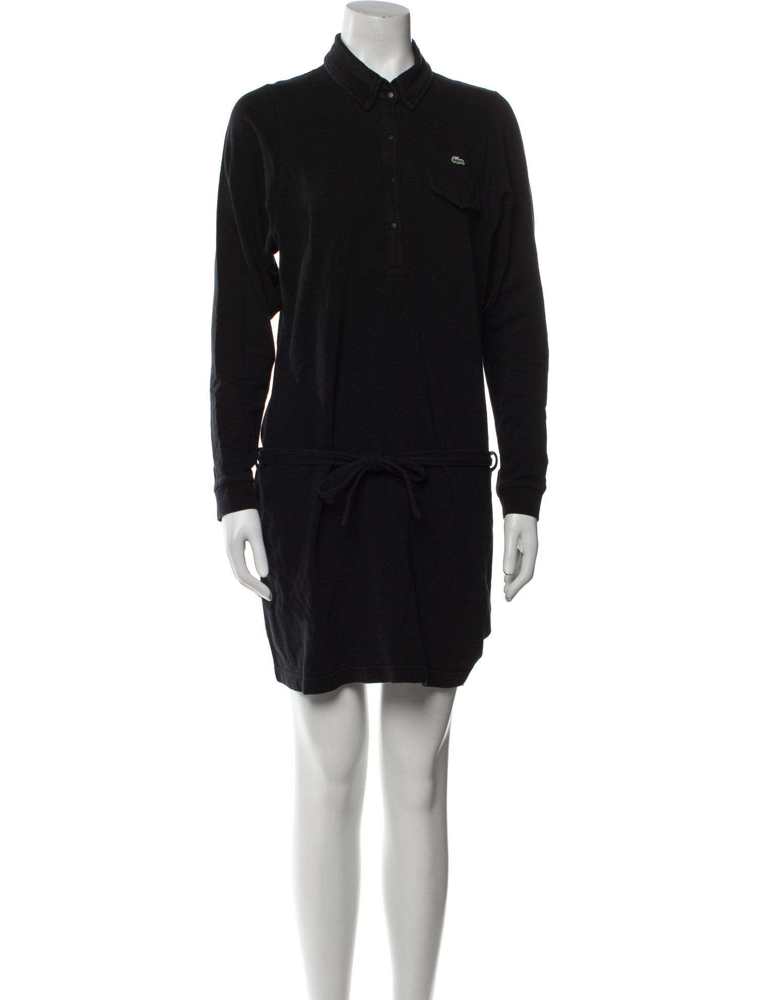 Lacoste Mock Neck Mini Dress