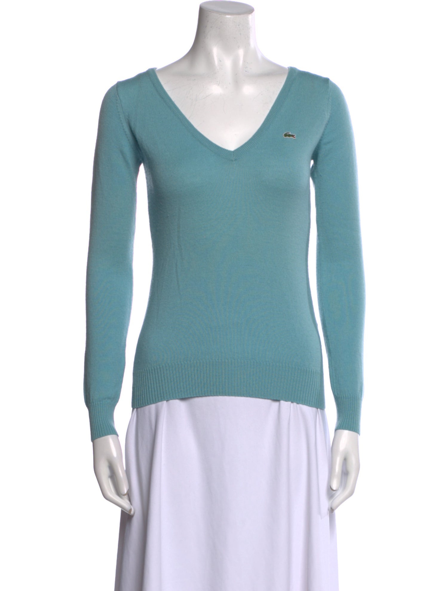 Lacoste Wool V-Neck Sweater