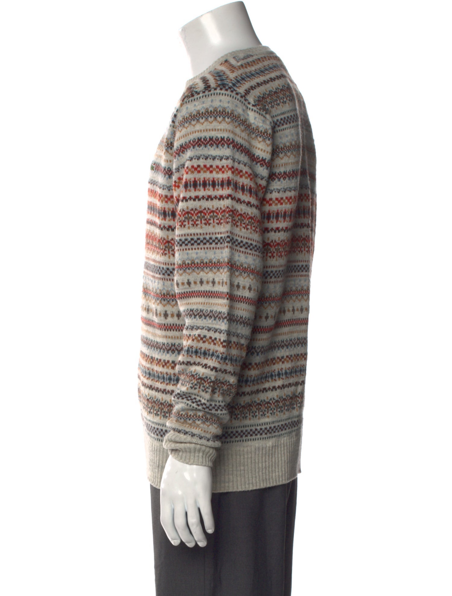 Lacoste Striped Crew Neck Pullover