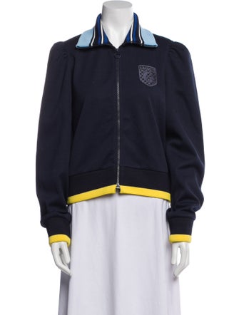 Lacoste Colorblock Pattern Bomber Jacket