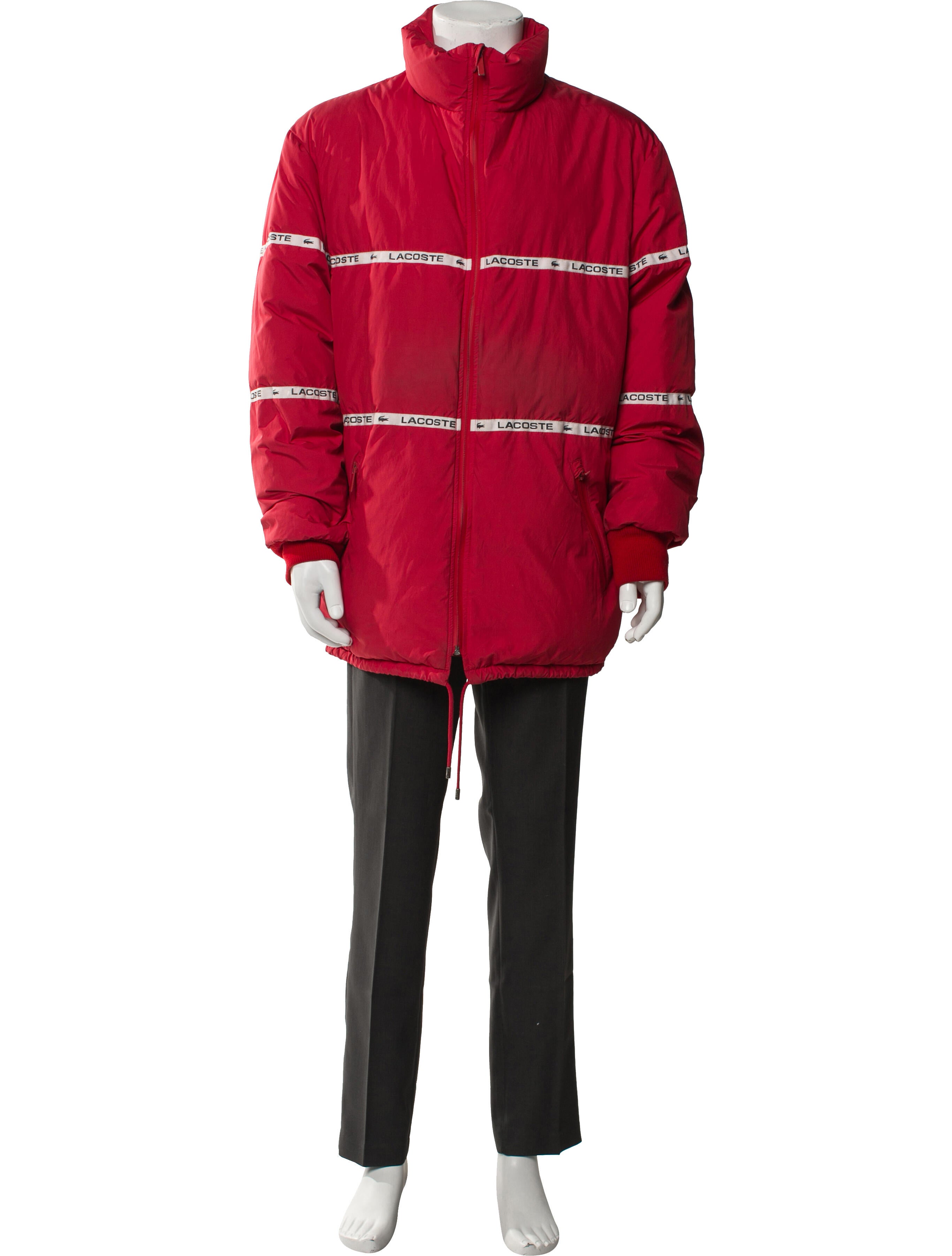 Lacoste Striped Parka