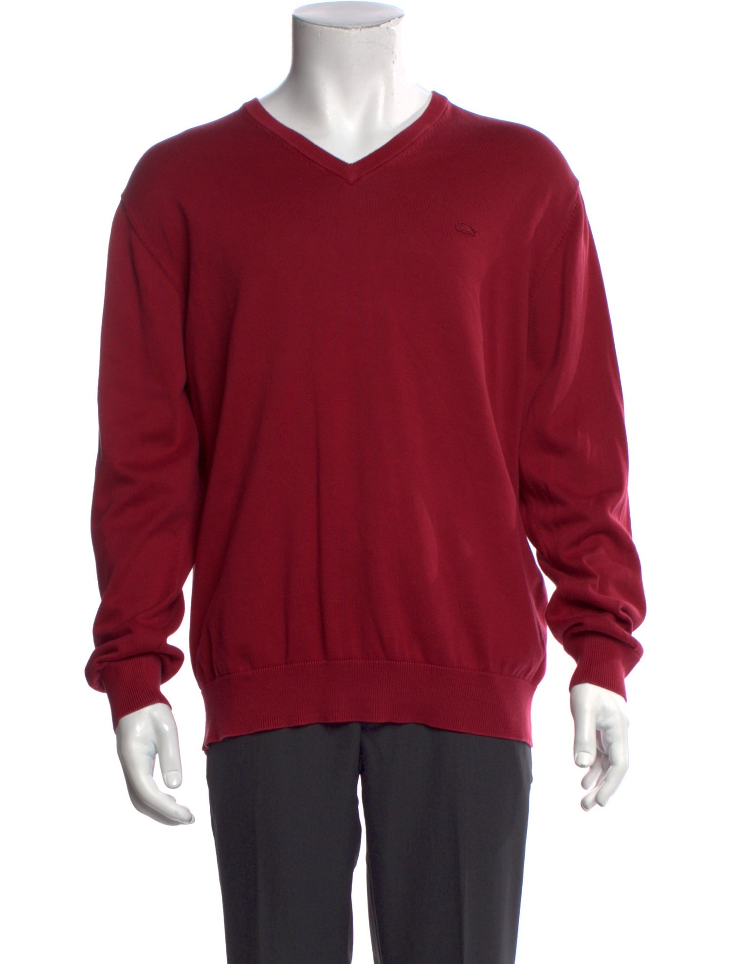 Lacoste V-Neck Long Sleeve Pullover