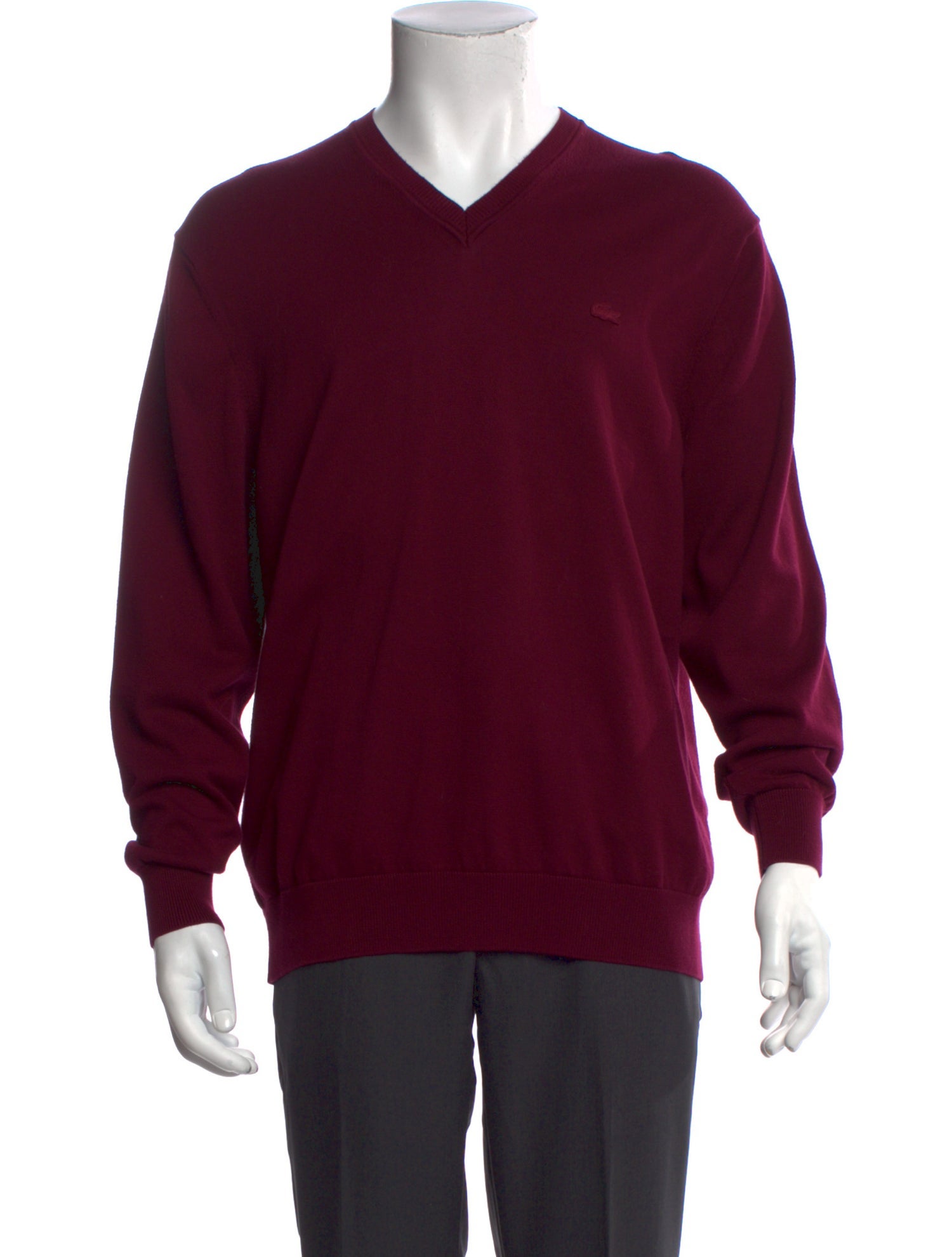 Lacoste V-Neck Long Sleeve Pullover