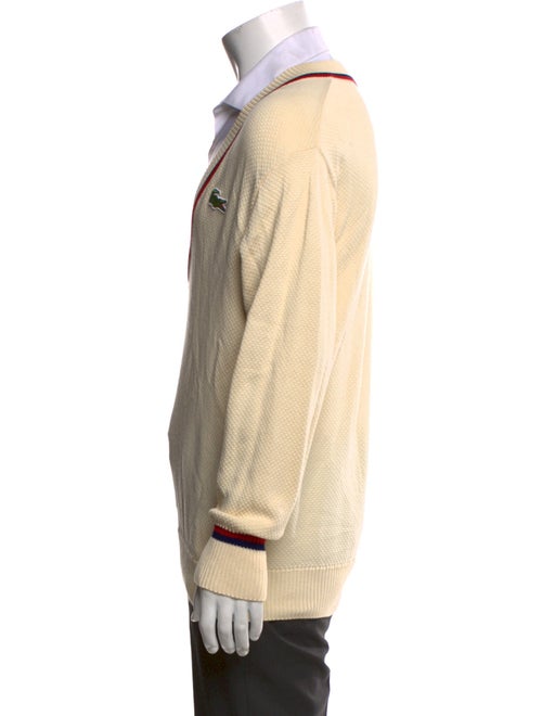 Lacoste Striped V-Neck Pullover