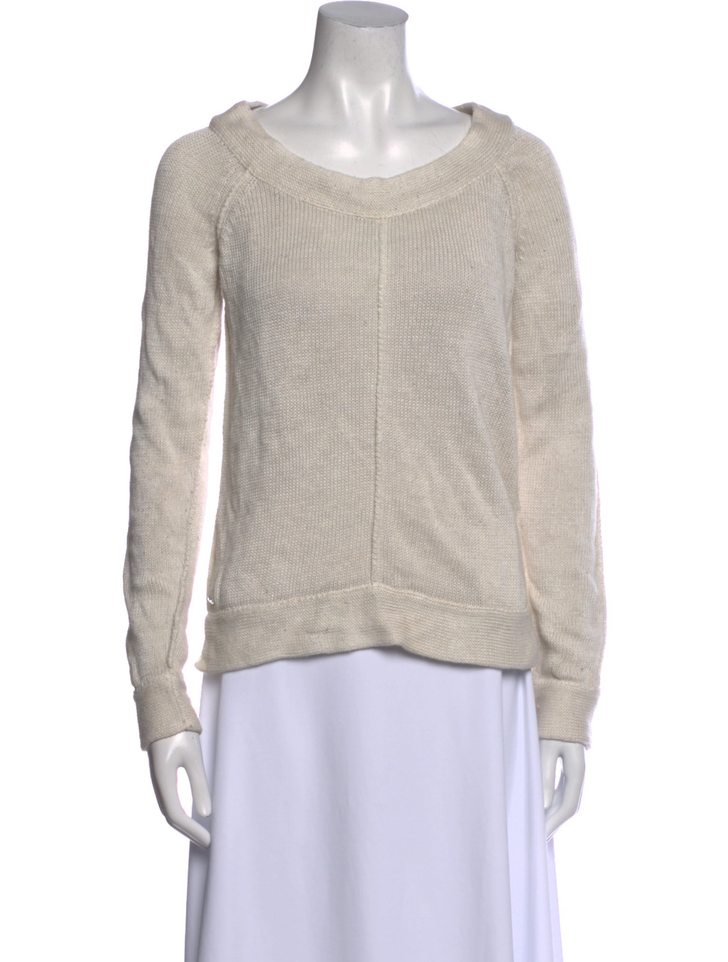 Lacoste Linen Scoop Neck Sweater