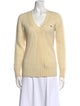 Lacoste Virgin Wool V-Neck Sweater