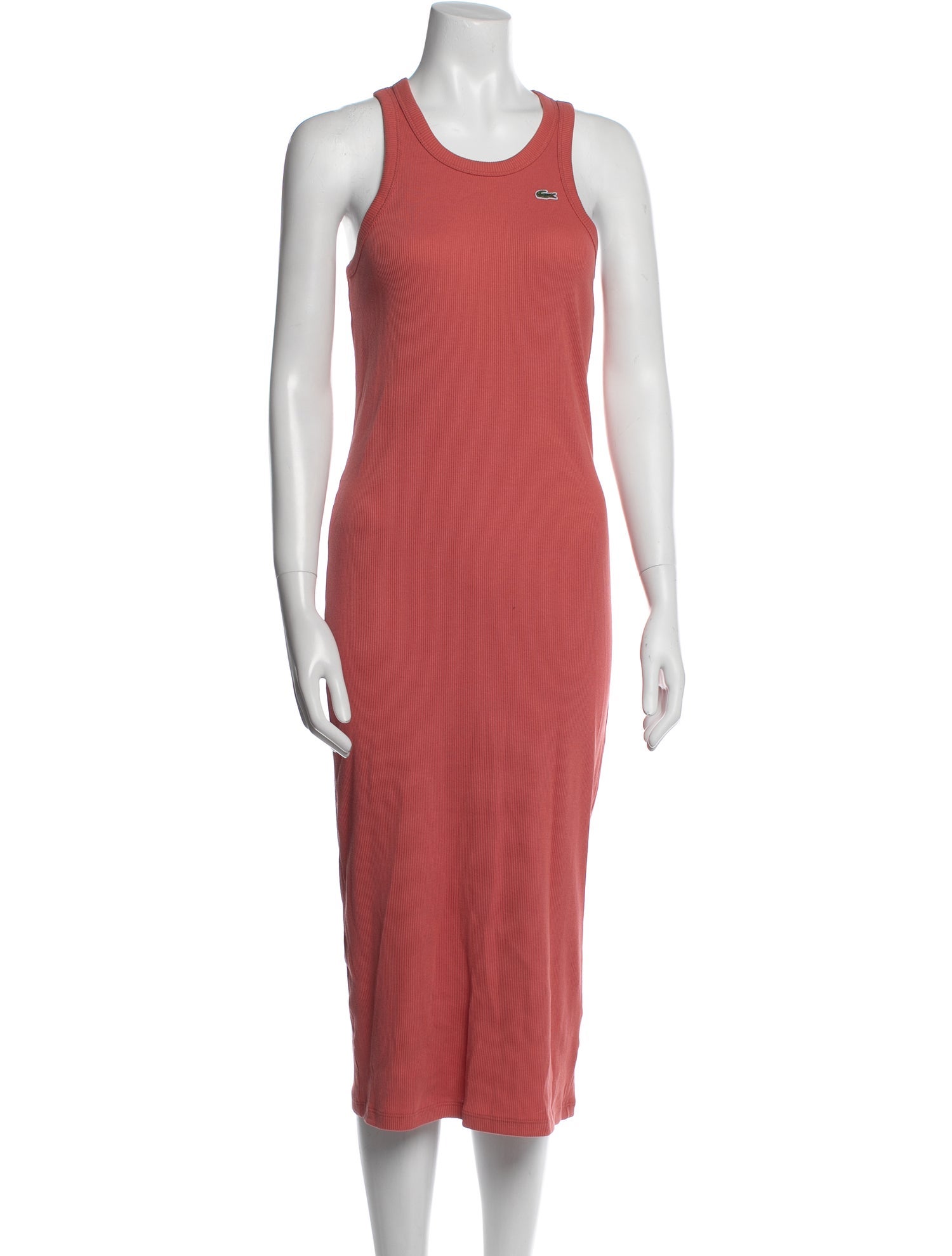 Lacoste Scoop Neck Long Dress