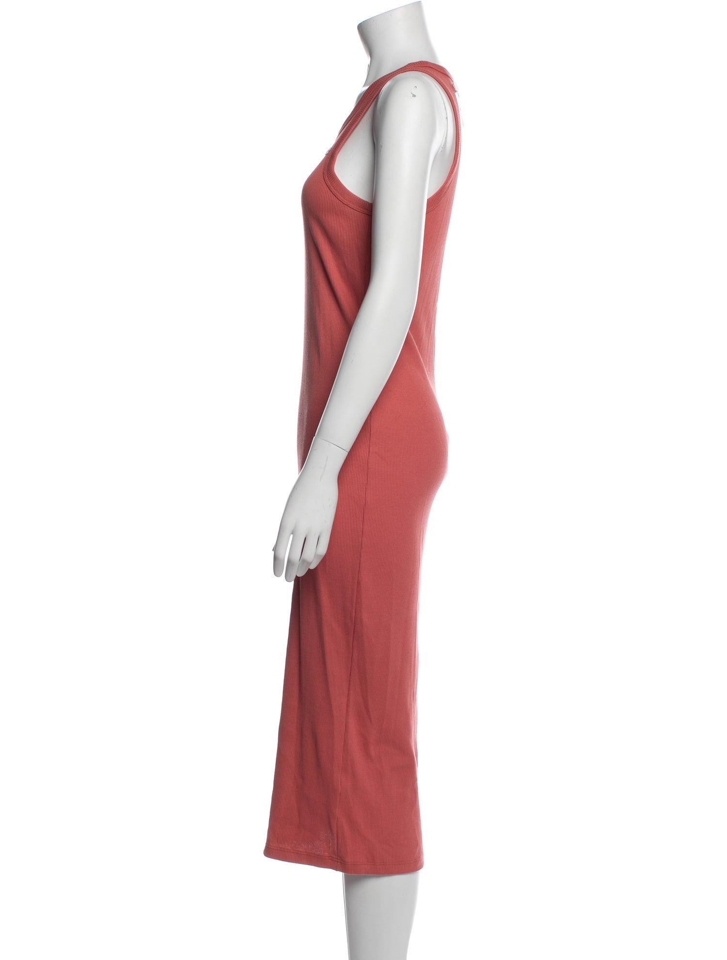 Lacoste Scoop Neck Long Dress
