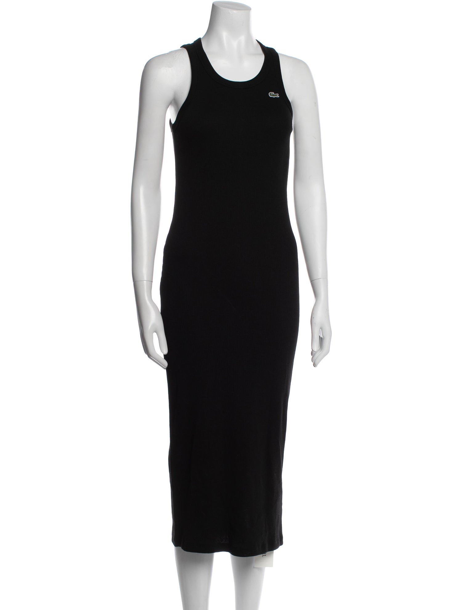 Lacoste Scoop Neck Long Dress