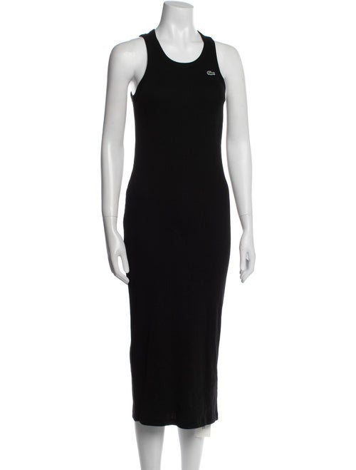 Lacoste Scoop Neck Long Dress