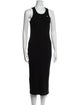 Lacoste Scoop Neck Long Dress