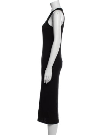Lacoste Scoop Neck Long Dress