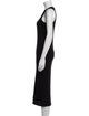 Lacoste Scoop Neck Long Dress