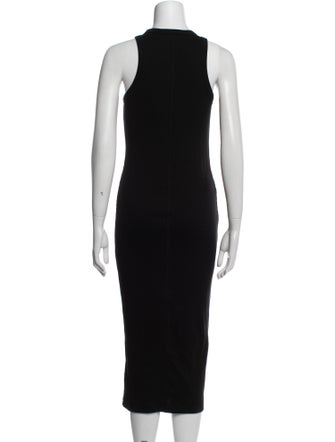 Lacoste Scoop Neck Long Dress