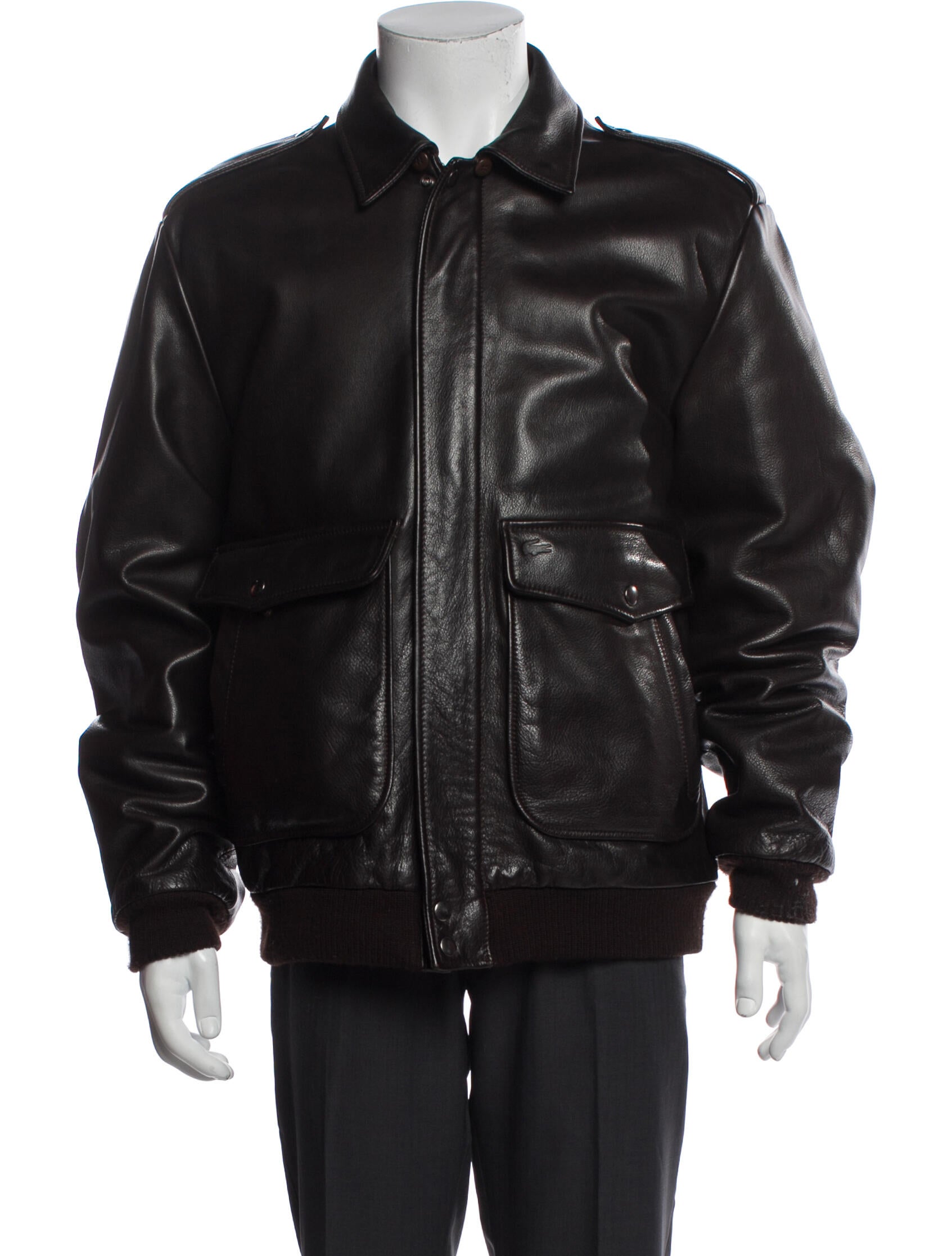 Lacoste Calfskin Moto Jacket