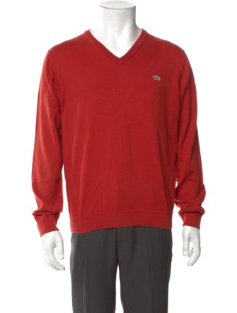 Lacoste V-Neck Long Sleeve Pullover
