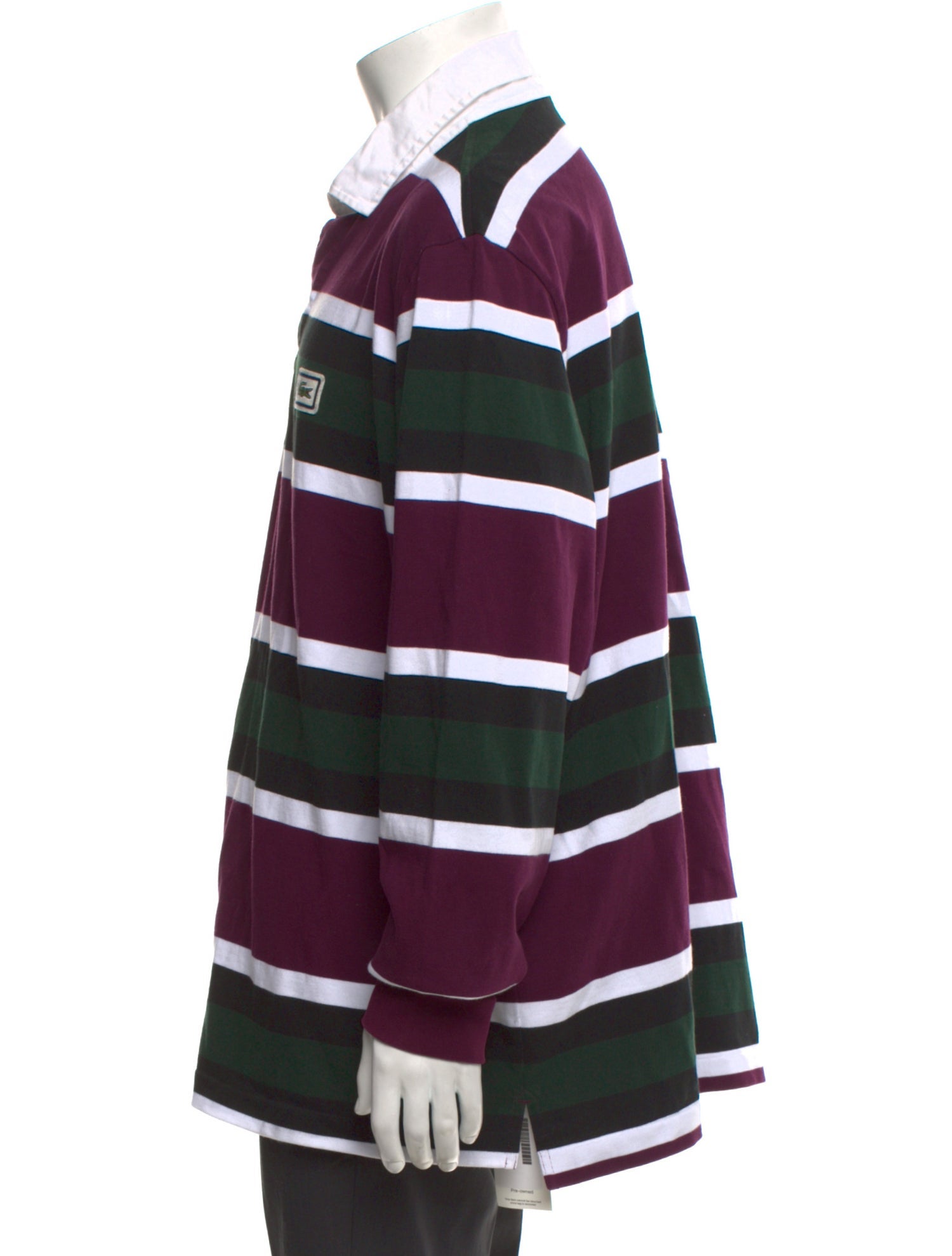 Lacoste Striped Collar Polo Sweater