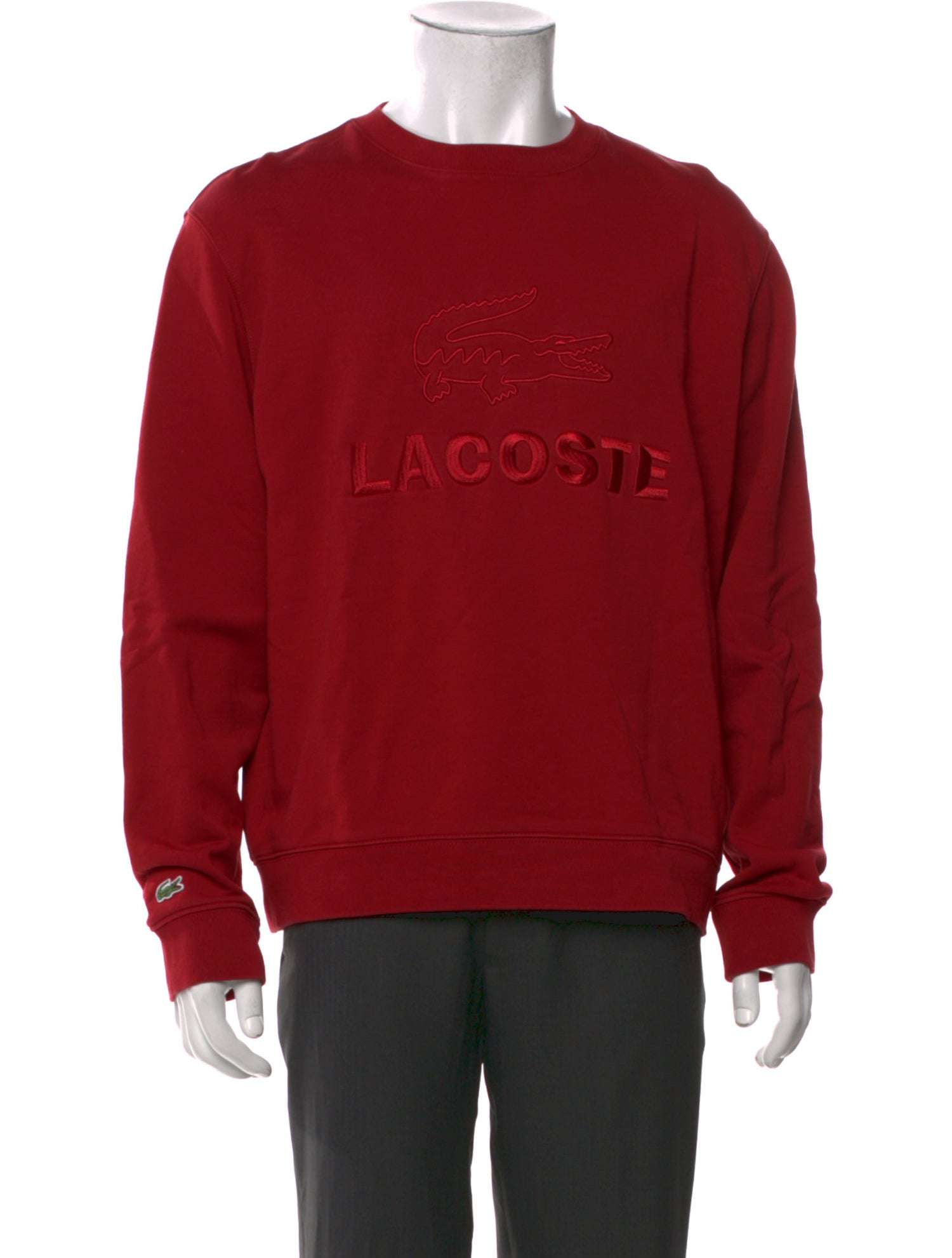 Lacoste Graphic Print Crew Neck Pullover