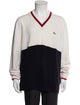 Lacoste Wool Colorblock Pattern Pullover