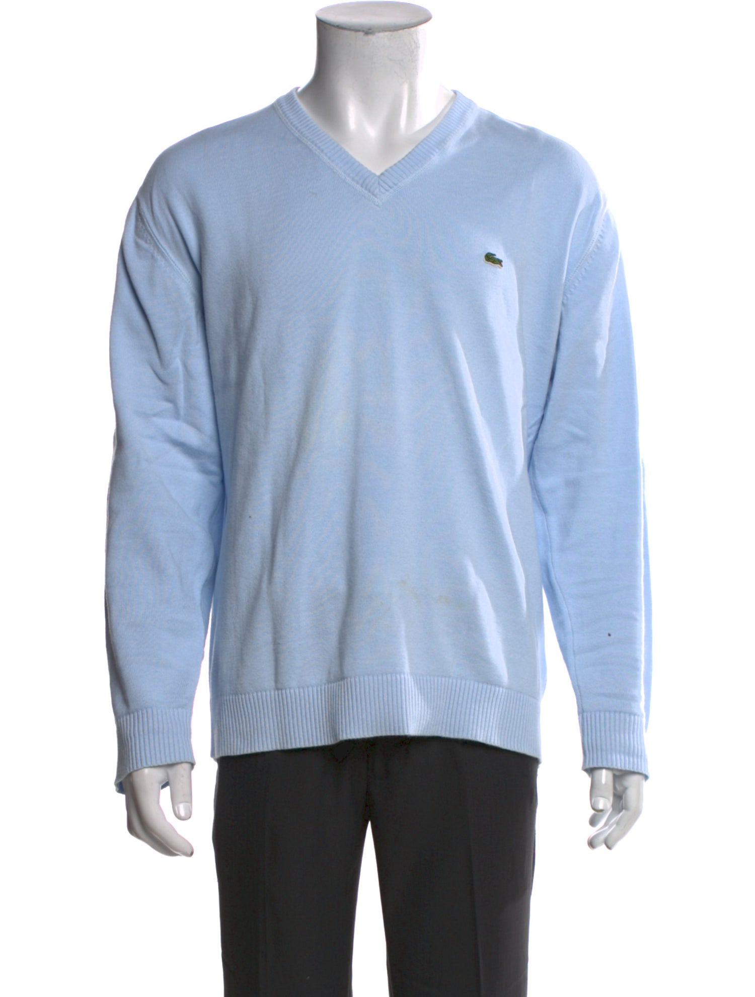 Lacoste Graphic Print V-Neck Pullover