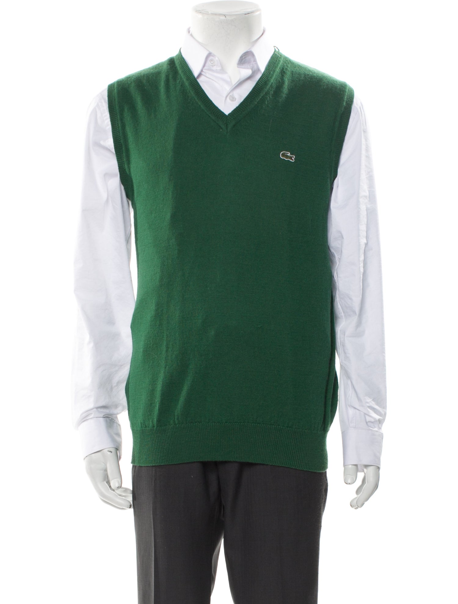 Lacoste Merino Wool V-Neck Sweater Vest