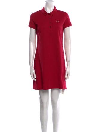 Lacoste Mock Neck Mini Dress