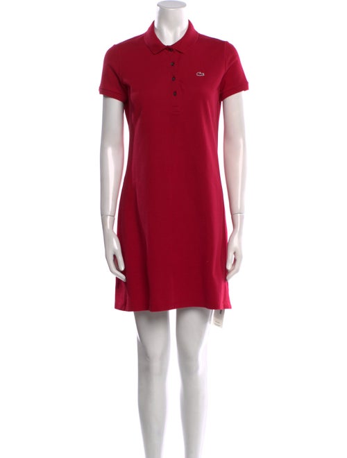 Lacoste Mock Neck Mini Dress