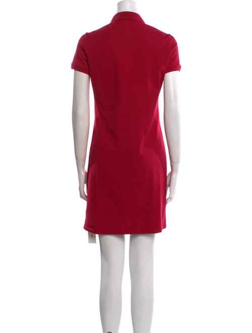 Lacoste Mock Neck Mini Dress