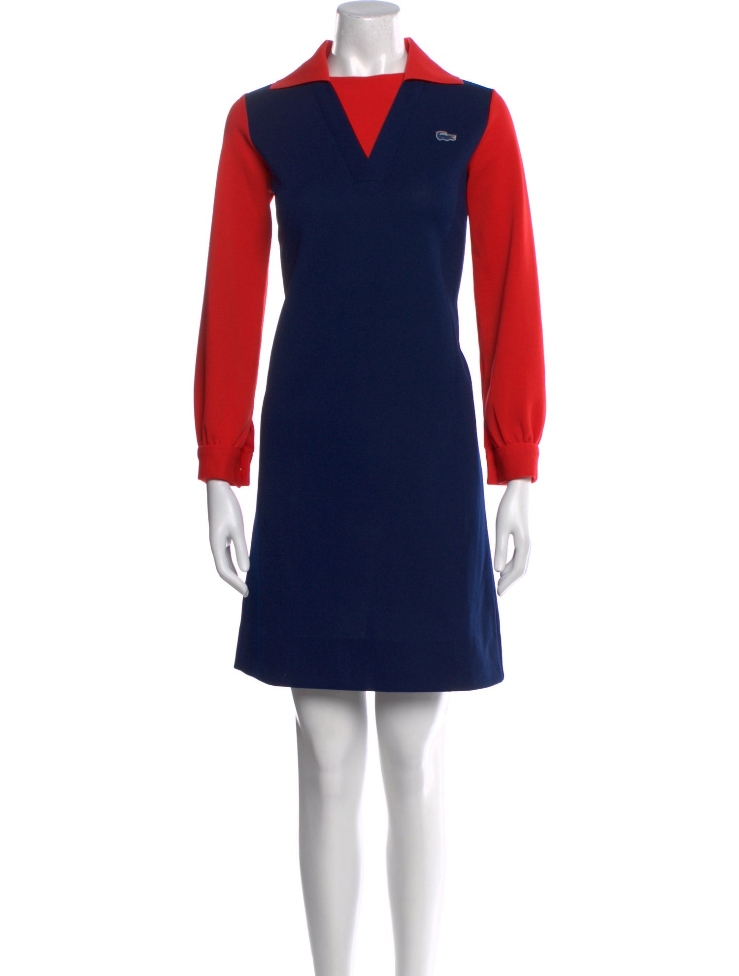 Lacoste Colorblock Pattern Mini Dress