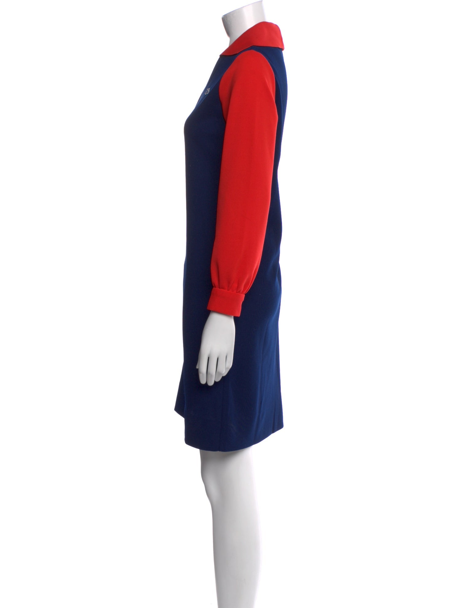 Lacoste Colorblock Pattern Mini Dress