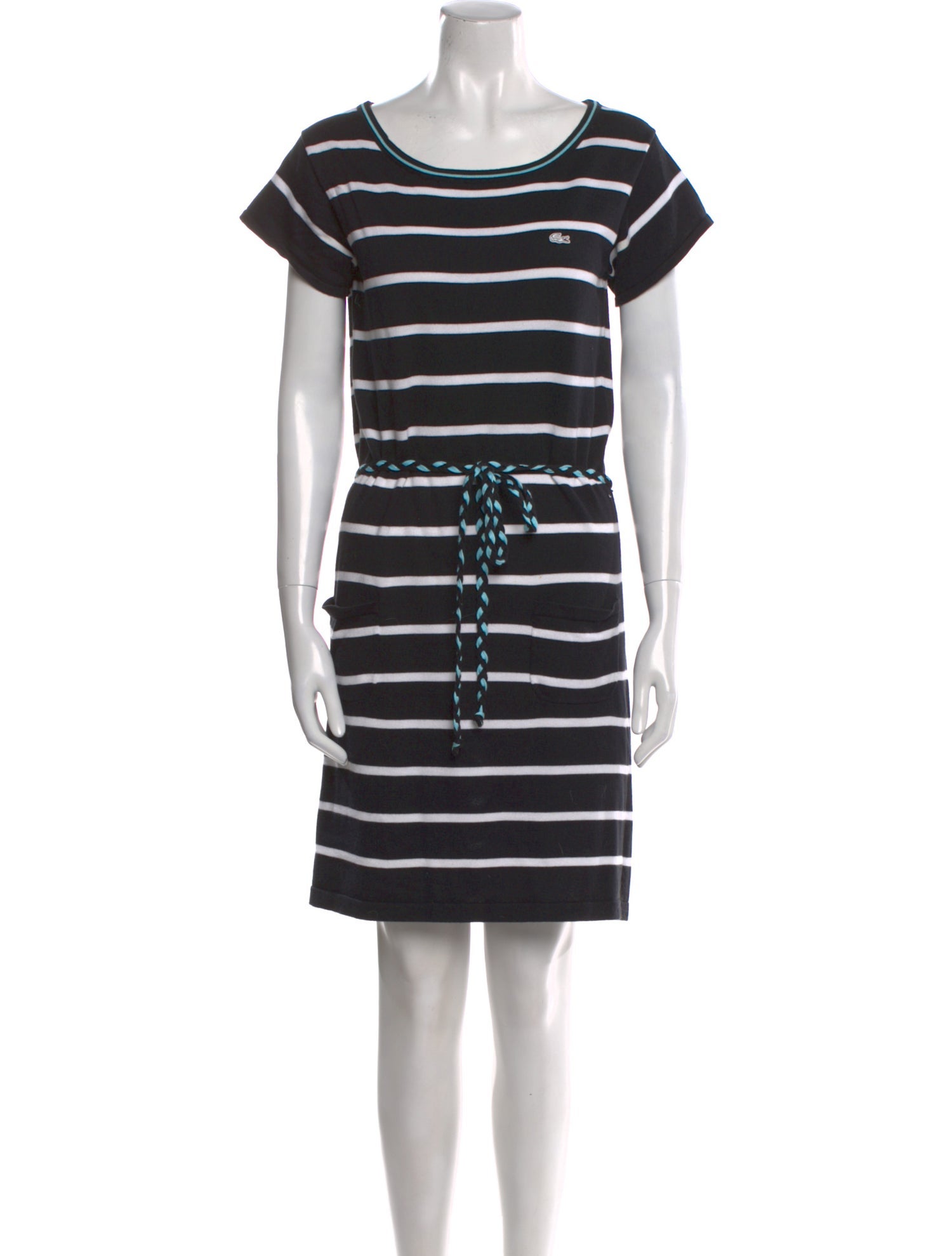Lacoste Striped Knee-Length Dress