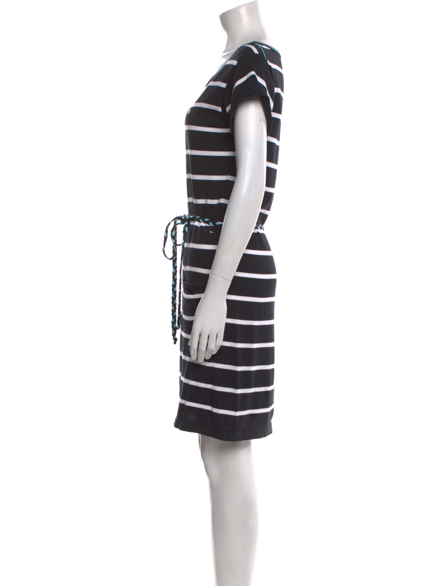 Lacoste Striped Knee-Length Dress