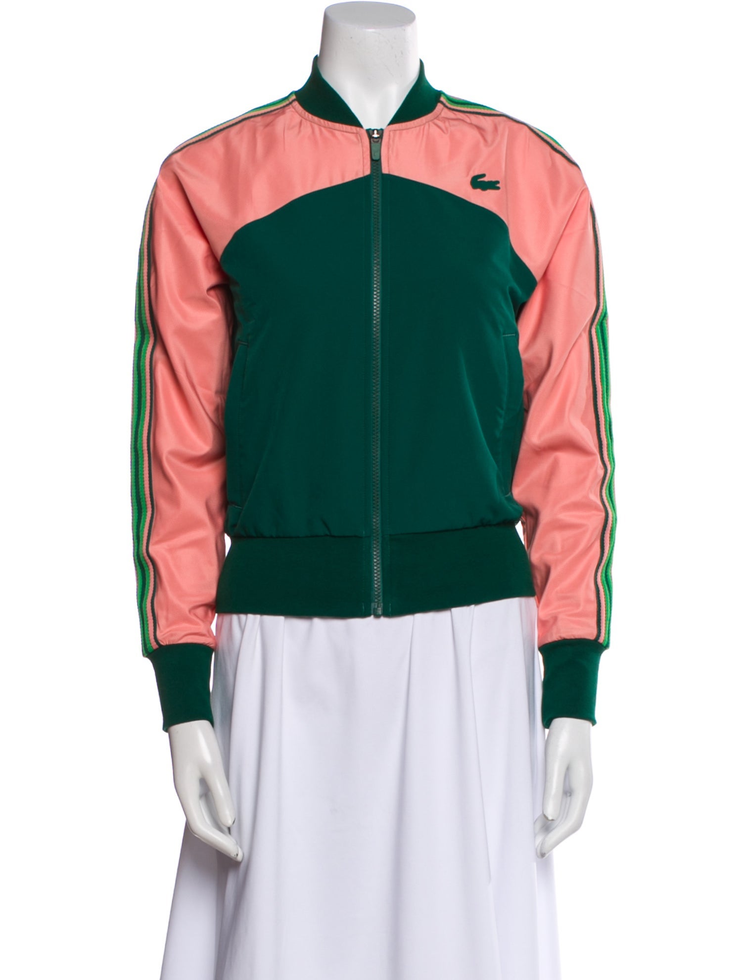 Lacoste Striped Bomber Jacket