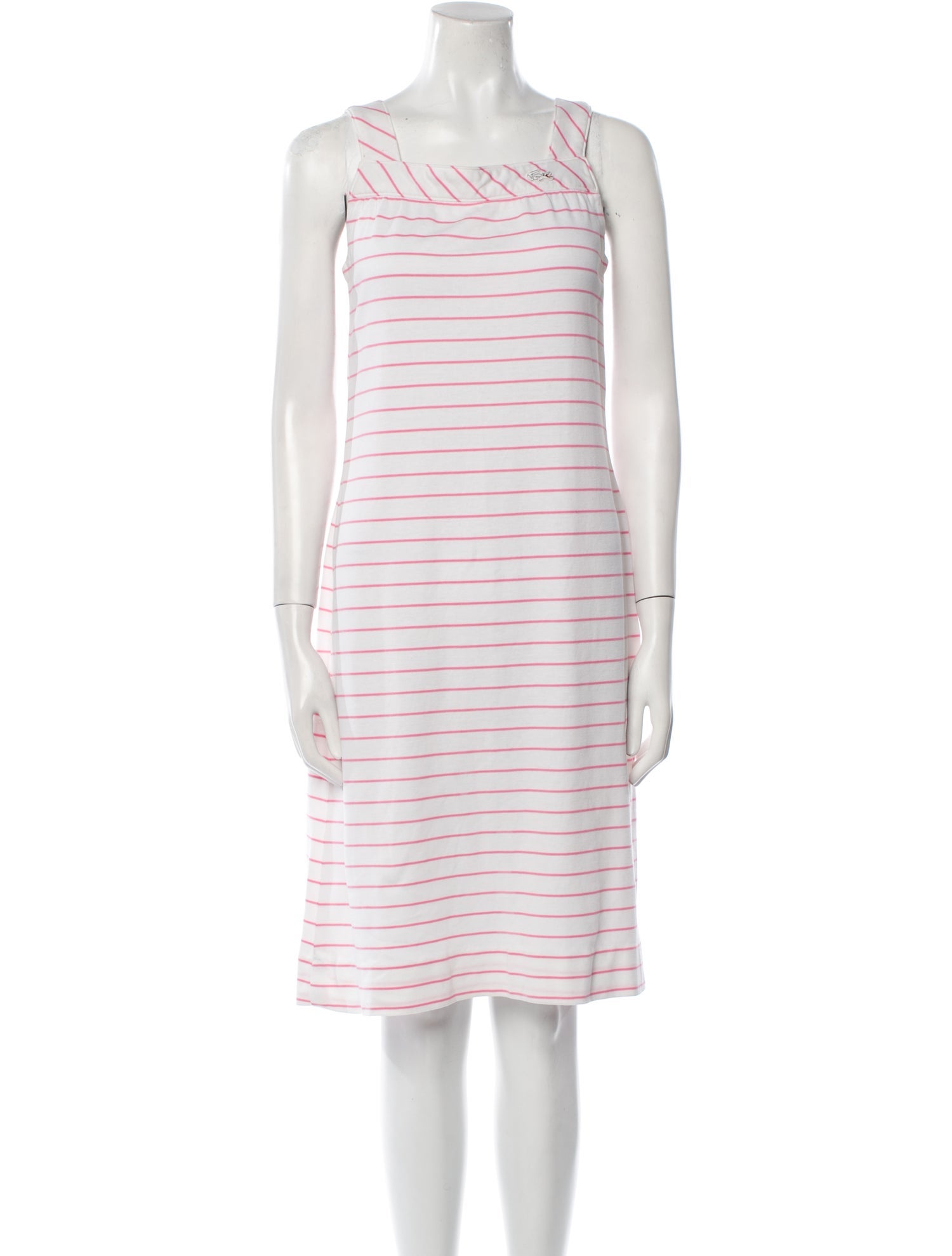 Lacoste Striped Knee-Length Dress