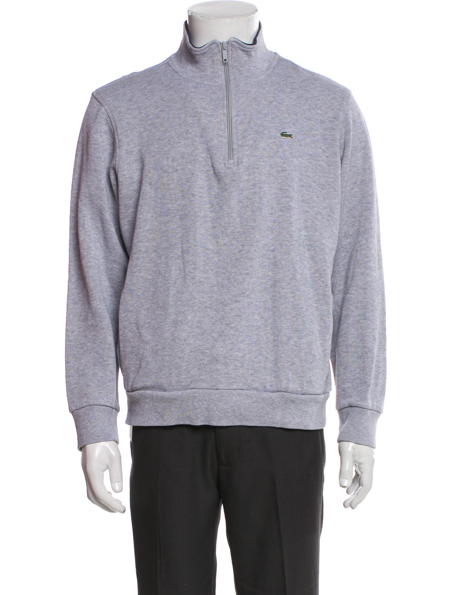 Lacoste Mock Neck Long Sleeve Pullover